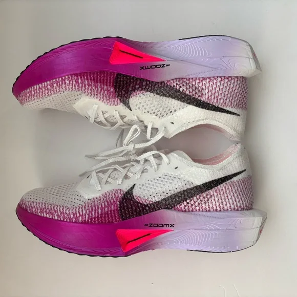 Nike ZoomX Vaporfly Next% 3 Mens Sz 11.5 White Vivid Purple Black DV4129-104 NEW